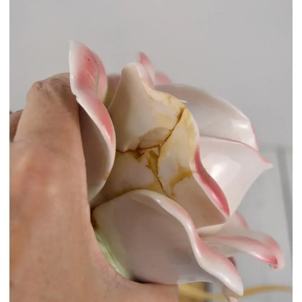 Vintage Pink Rose Night Light, Accent Lamp